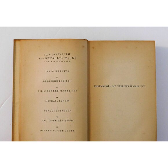 Die Liebe Der Jeanne Ney by Ilja Ehrenburg German Ed 1931 The Love of Jeanne Ney - Picture 5 of 9